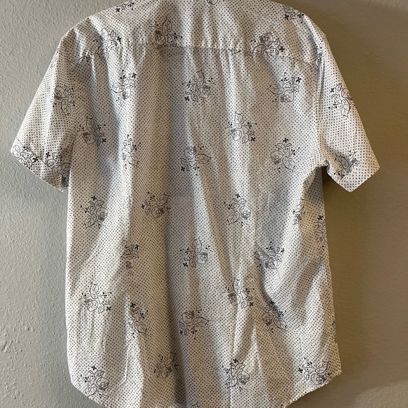 JOHN VARVATOS size L button down short-sleeve casual shirt - Picture 2 of 4